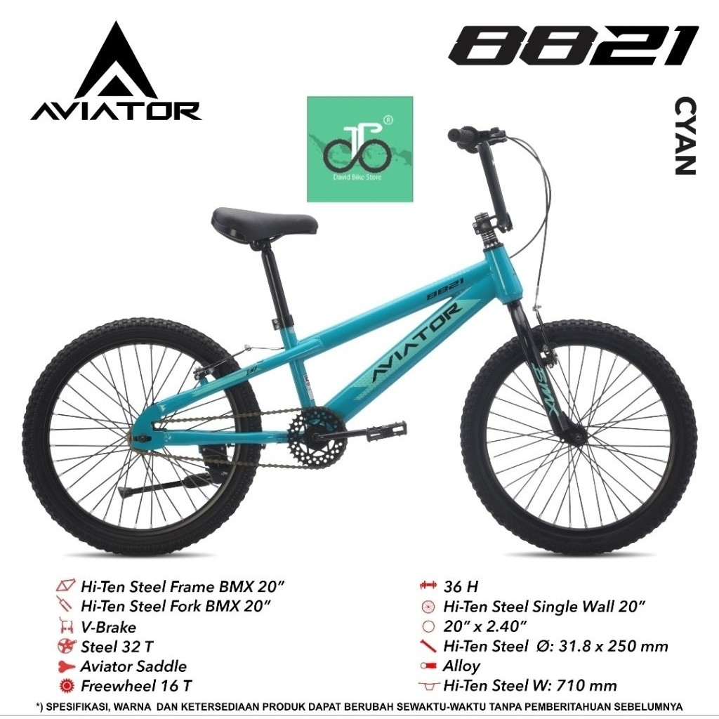 Sepeda BMX 20" Aviator 8821 (AT 8821)