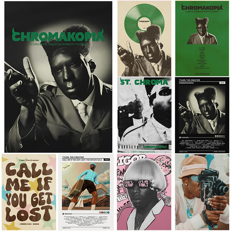 

Hip Hop Rapper Tyler The Creator Chromakopia Classic Music Album Poster Canvas Painting Wall Pictures Home Dorm Bedroom Decor