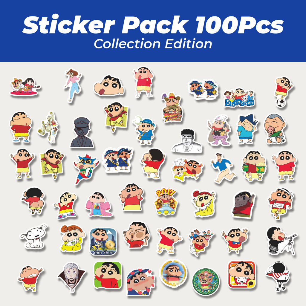 

Hot Sticker Kartun Crayon Shin Chan Lucu Anti Air Stikers Berperekat Waterproof Sticker Decal Buat Motor Helm Buku Journal Koper Casing HP Laptop Botol Minum