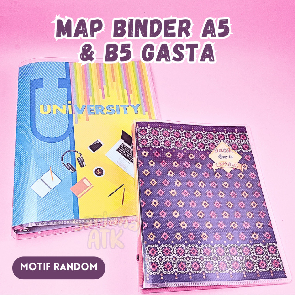 

Map Binder Note Gasta Motif A5 & B5