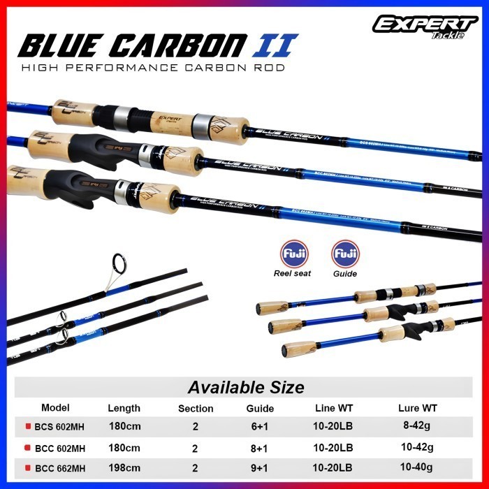 JORAN EXPERT BLUE CARBON II 602-662 SPIN-BC | JORAN FUJI | GALATAMA-CASTING - BCS602MH SPIN