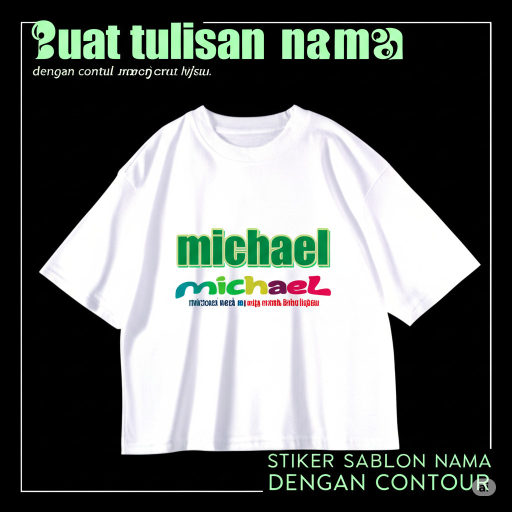

Sticker Label Nama Kain Baju Isi 50Pcs Kaos Sablon Setrika Sticker Iron Custom Tulisan (Per Pack isi 50 Pcs)