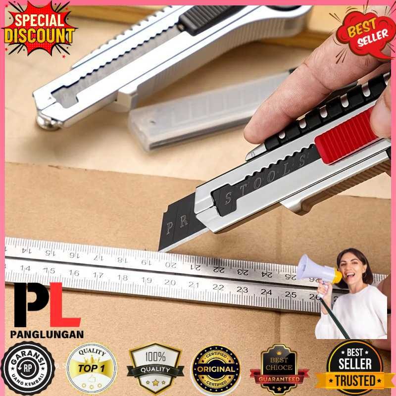 

Januel Pisau Cutter Pemotong Kertas SK5 Blades With 5PCS Blades - Jn57