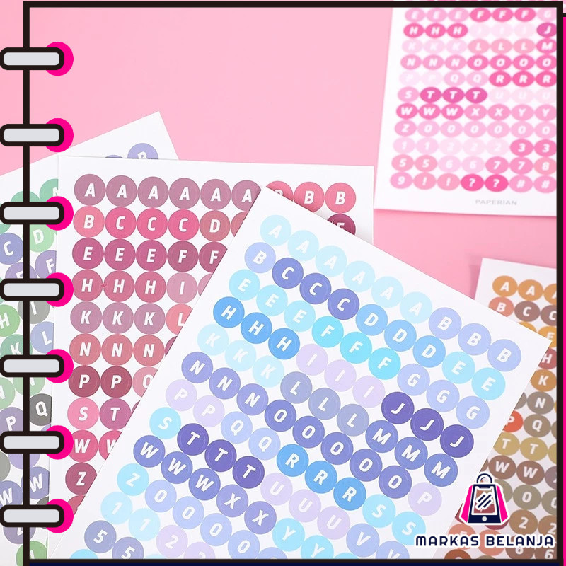 

STICKER ALPHABET HURUF ANGKA DEKORASI PER LEMBAR Y3440