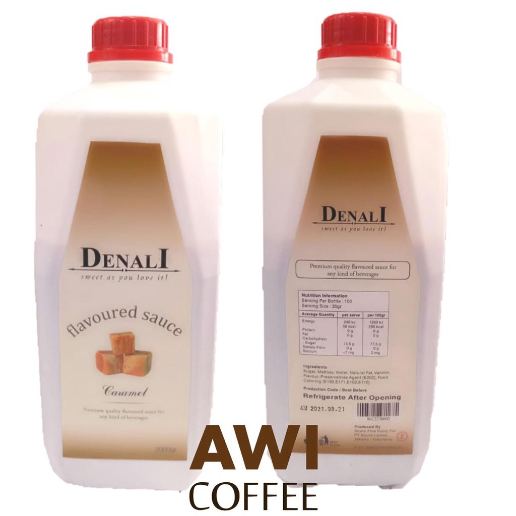 

Awi Segar Harum | Sauce Caramel 2000gr | Denali | coffee | Flavour