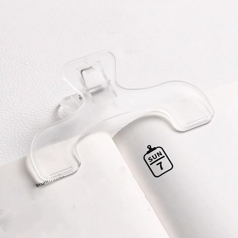 

Transparent plastic book clip simple reading aid fixed book holder Bookmarks creative design practical note holder