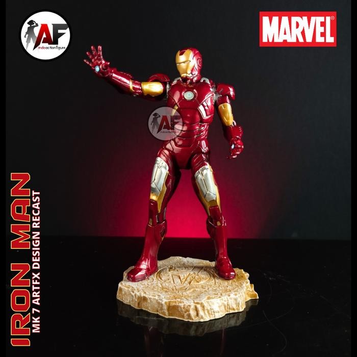 PROMOStatue Marvel Iron Man MK7 & Black Panther ARTFX Studio Design Recast - IRON MAN MK7READY