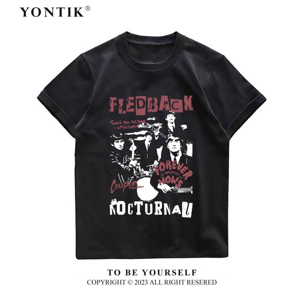 YONTIK Kaos Baju Distro Murah Motif "FEEDBACK" Original Premium Tebal Unisex Katun 24S