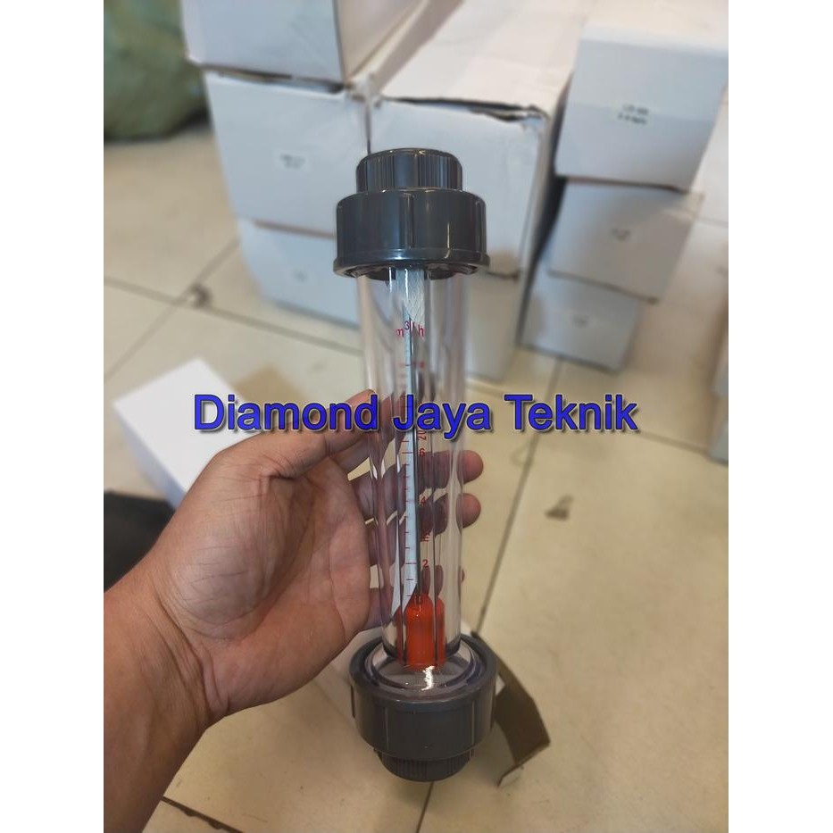 Flow Meter Rotameter 1 sd 10 m3 meter kubik /  Rotameter 1" Inch / Rotameter LZS32 Plastic Tube 1" I
