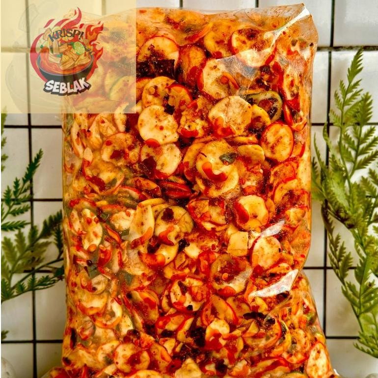 

Seblak krispi Sebring Kerupuk Bawang Pedas Daun Jeruk 1KG