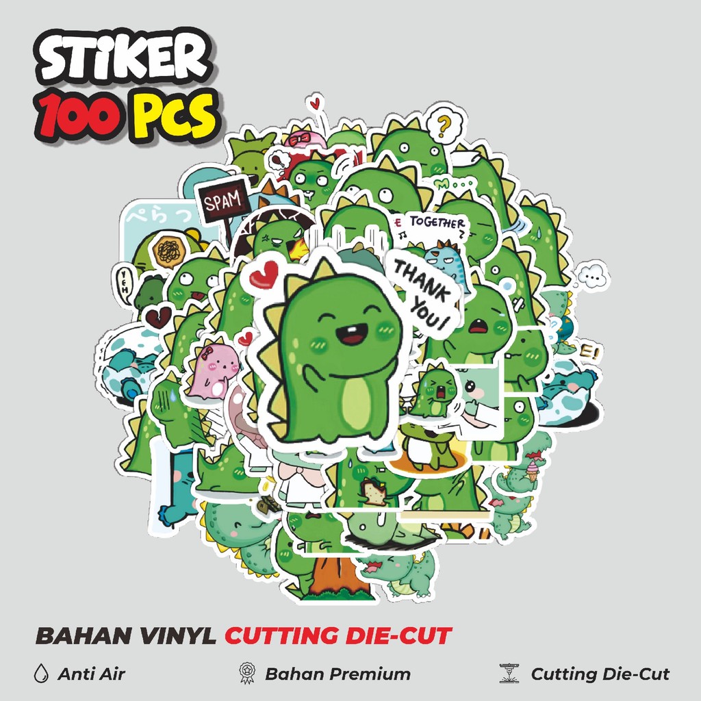 

Terbaru! 50 pcs Stiker Baby Funny Dinosaur [Bayi Dinosaurus Lucu] Dekorasi Lucu Kreatif untuk Notebook, Skateboard, HP
