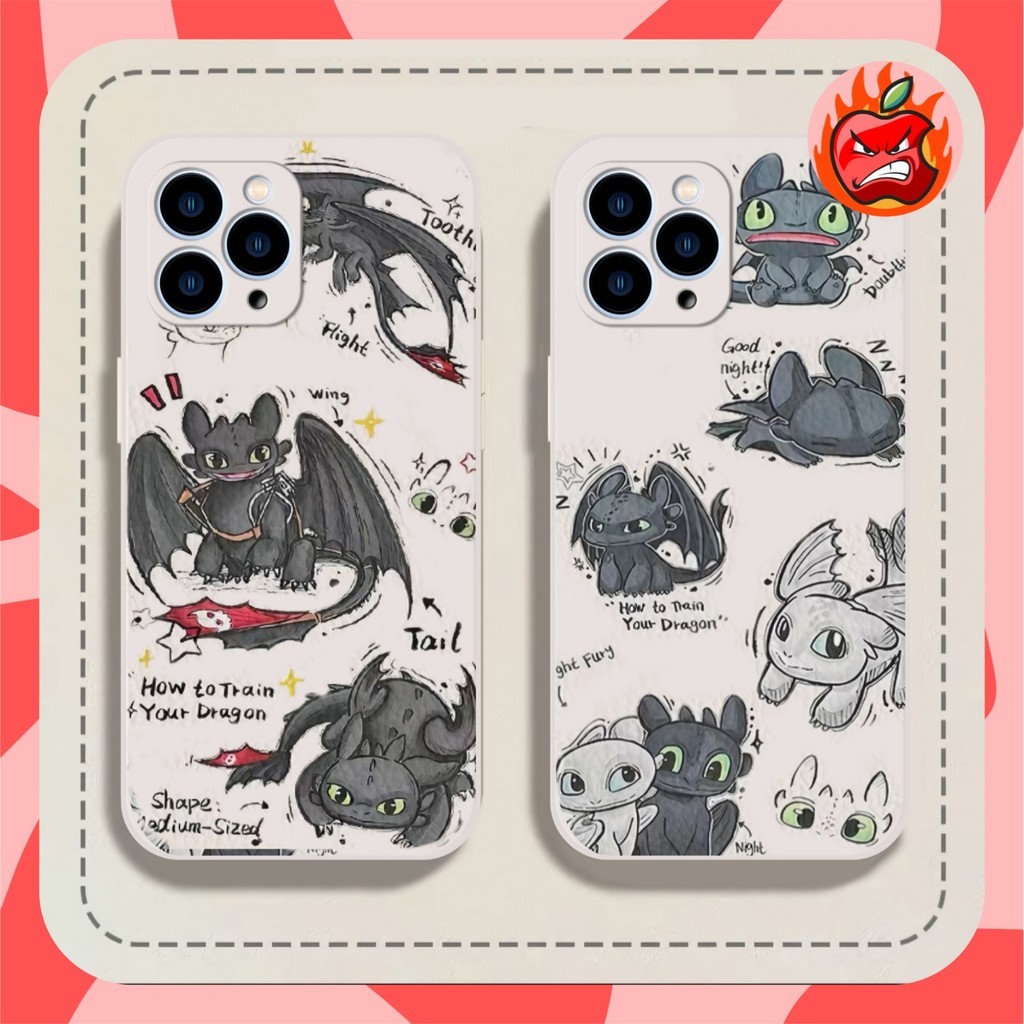PRINTING LENS PROTECTOR DRAGON TOOTHLESS case redmi note 13 pro 4g 5g 13x 12 7 8 pro 9 4g 13c mi 11t