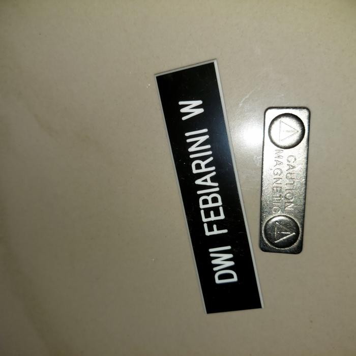 

name tag mgnet+lencana korpri magnet - korpri aj, harga