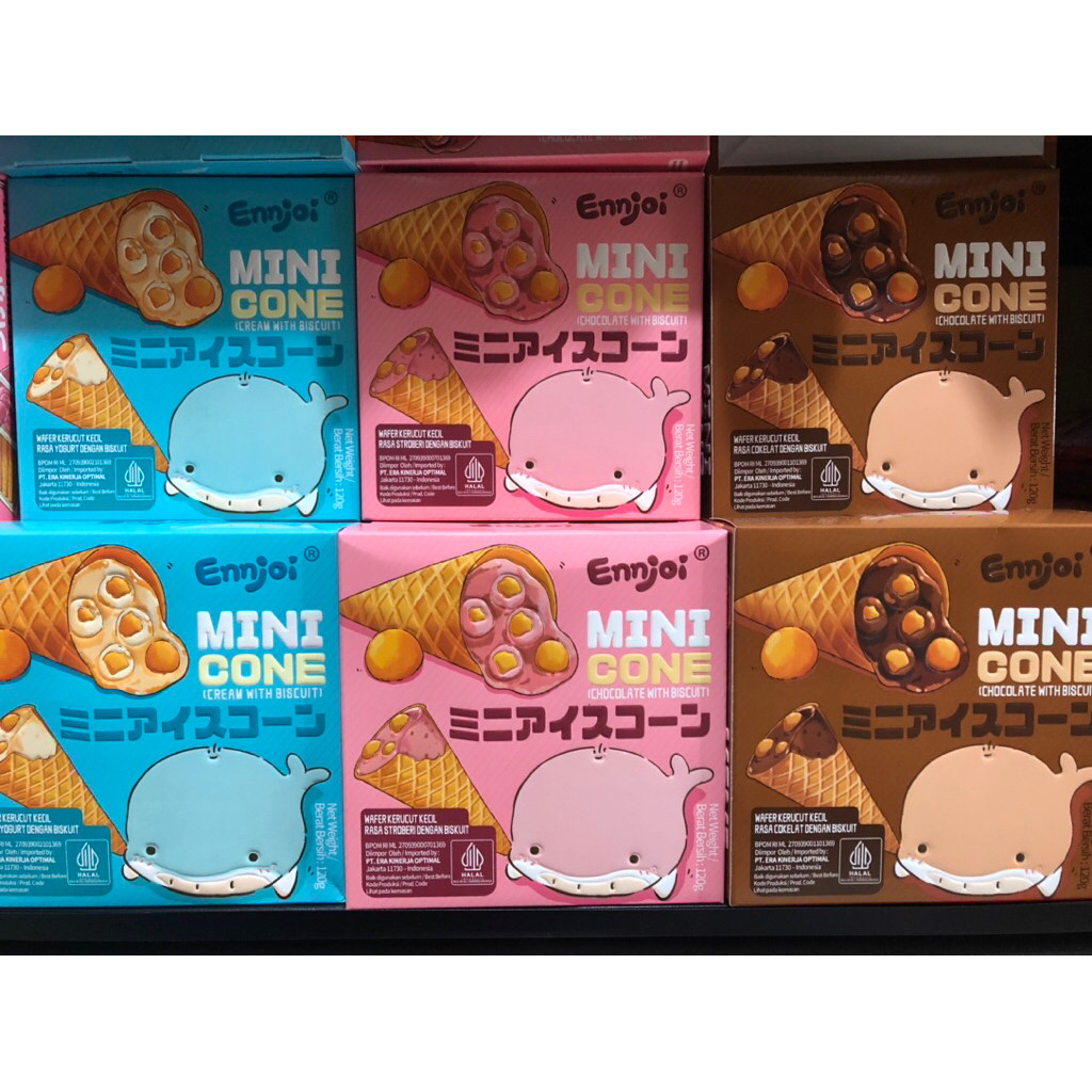 

Ennjoi Mini Cone Cream With Biscuit 120g