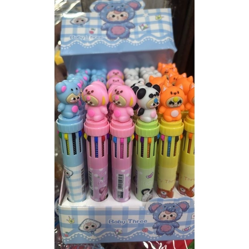 

1 Box Pen 10 Warna Baby Three Isi 36CO