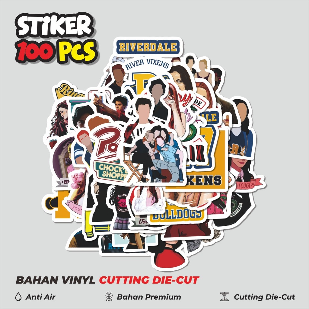 

Terbaru! 50 pcs Stiker Riverdale Series Dekorasi Lucu Kreatif untuk Notebook, Skateboard, HP
