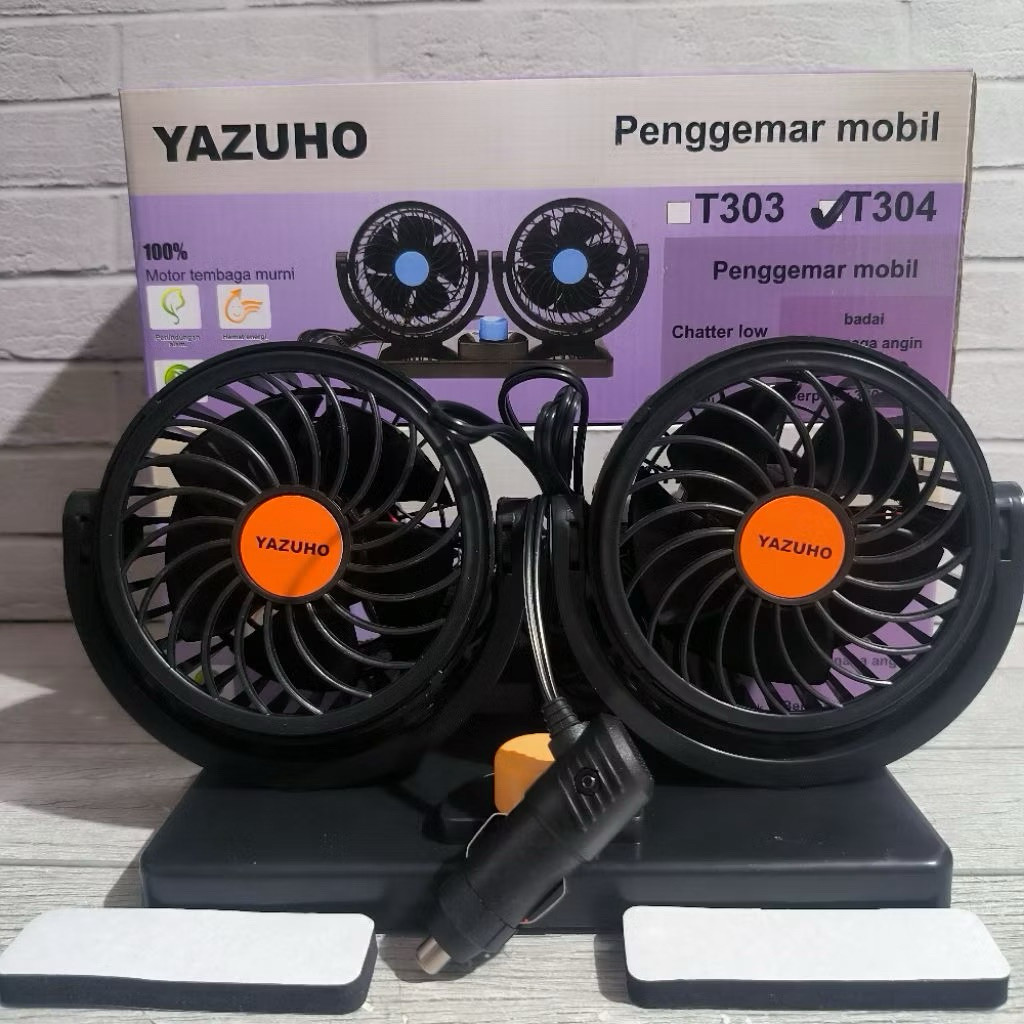 YAZUHO Kipas Angin Mobil DC 12V / DC 24 VOLT 24V 12 VOLT Angkot truk colokan lighter