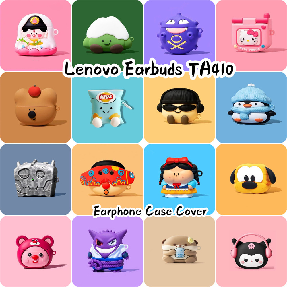 【variety】Untuk Lenovo Thinkplus TA410 Case Lucu Kartun Soft Silicone Earphone Case NO.2
