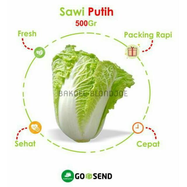 

SAWI PUTIH / SAWI / CHINESE CABBAGE / FRESH VEGETABLES / VEGETABLE / SAYUR SAYURAN SEGAR 500GRAM
