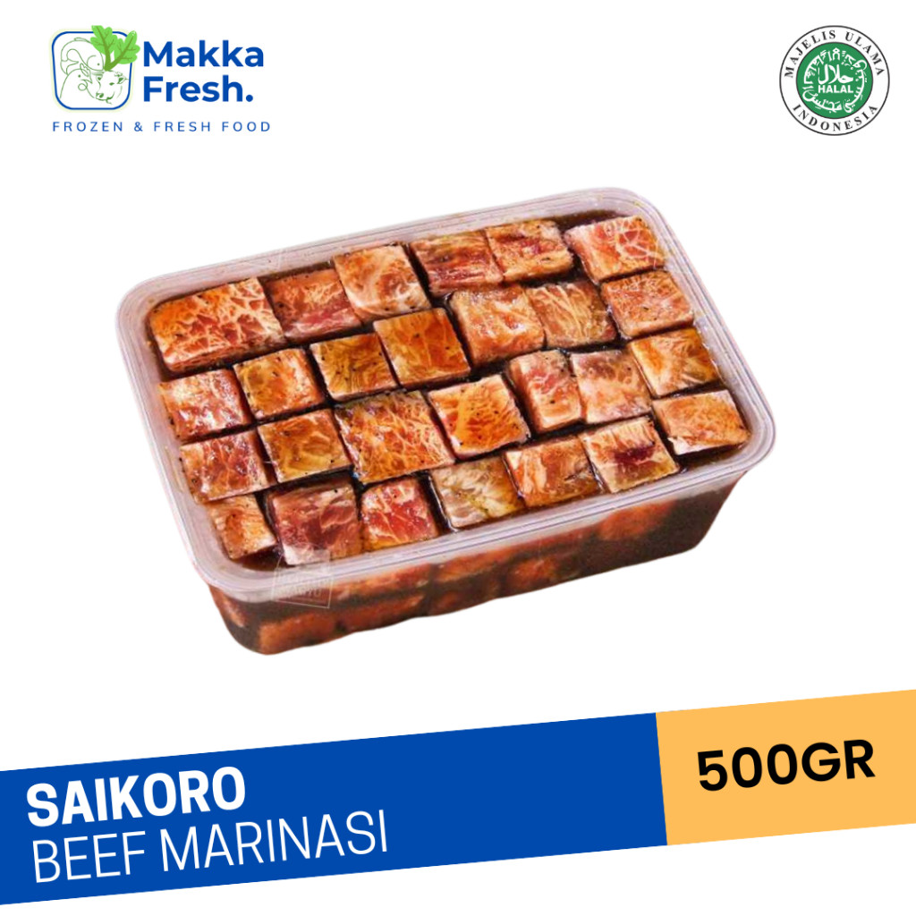 

Saikoro Beef Meltique Marinasi 500gr Varian Rasa