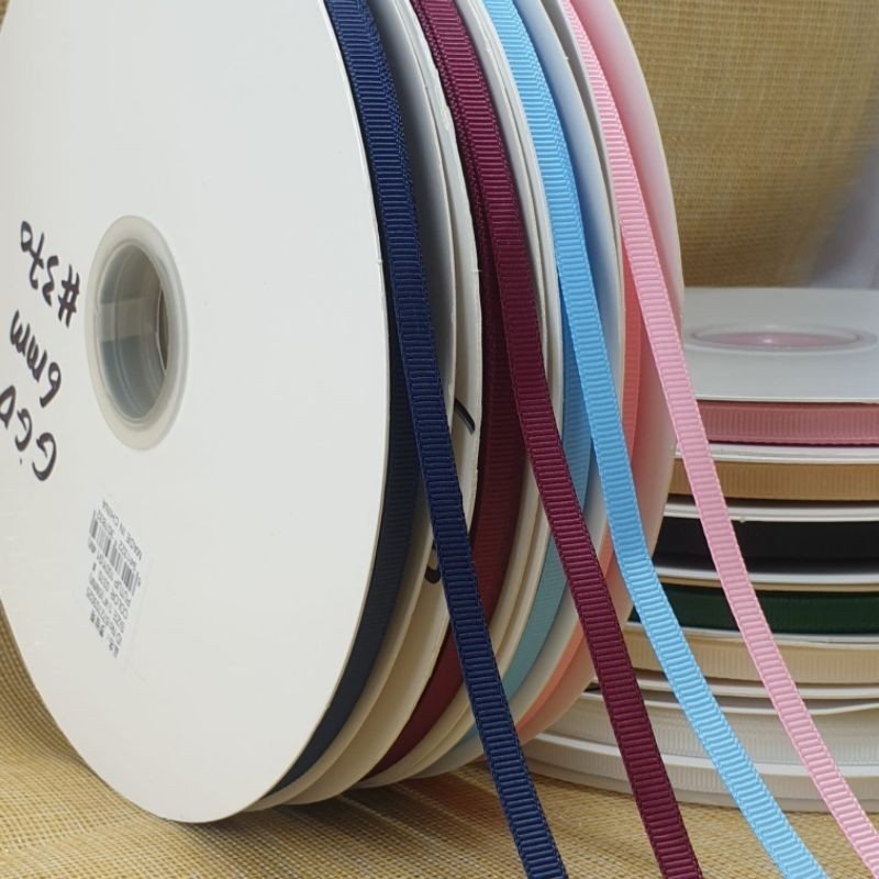 

1 Roll - Uk. 0.6cm DX | Pita Grosgrain Import ¼ inch | BAGIAN 1