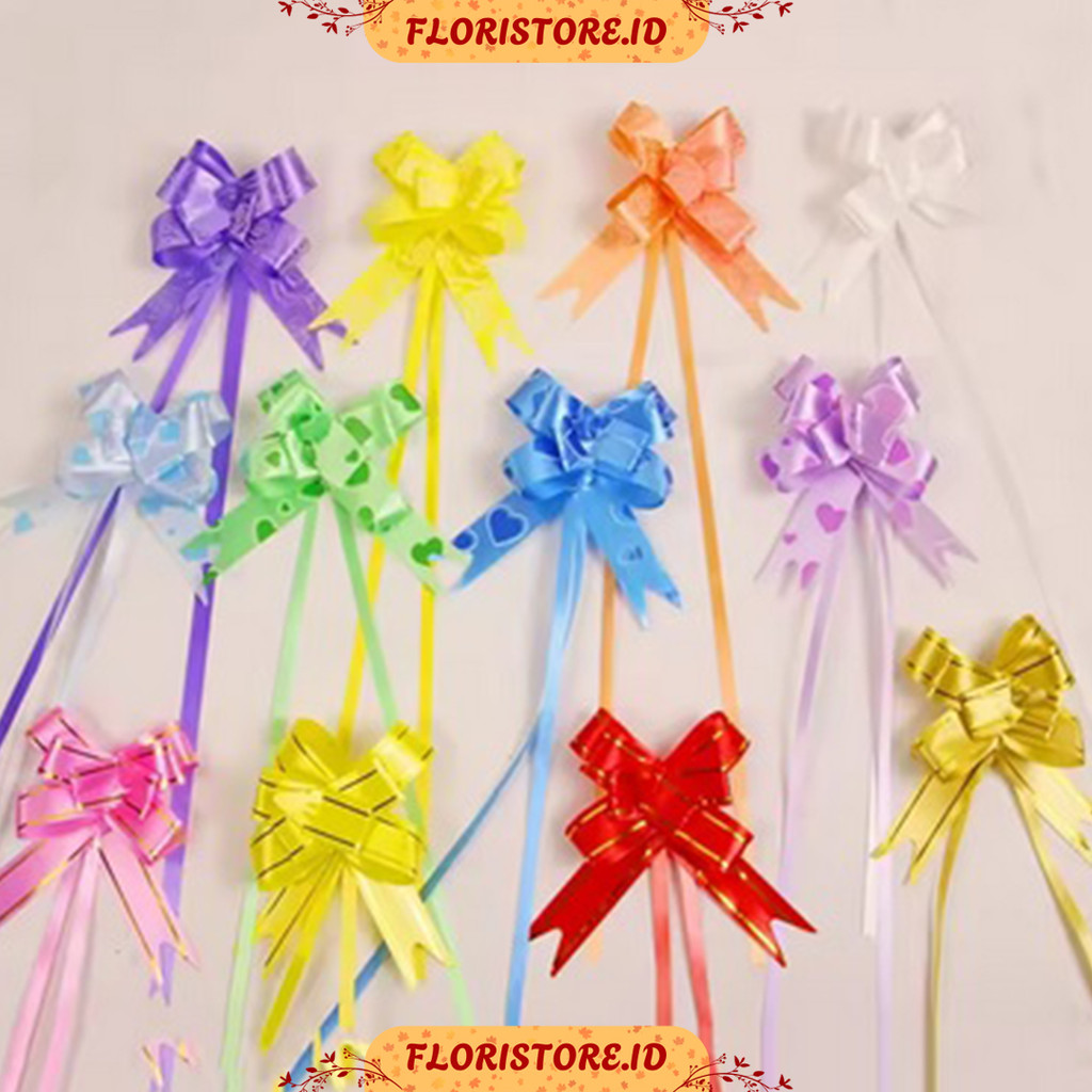 

SMALL DRAWSRTING JAPANESE RIBBON / PITA JEPANG / AKSESORIS BUKET BUNGA / FLORIST SUPPLY