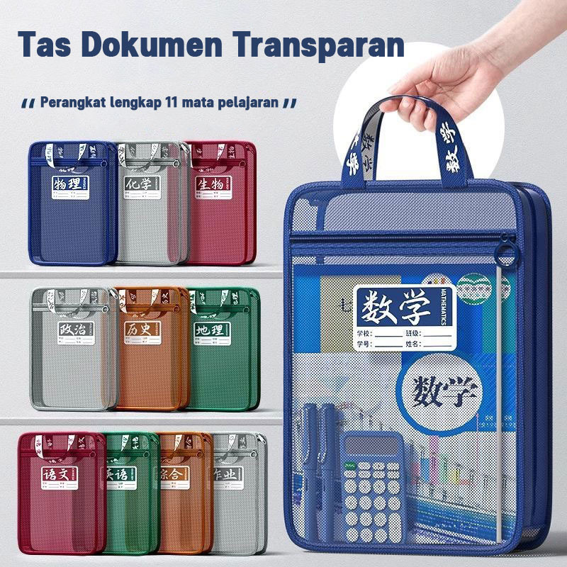 

Tas Dokumen Transparan Tas Buku Portabel Jaring Tas Penyimpanan Kertas Folder Buku Pelajaran