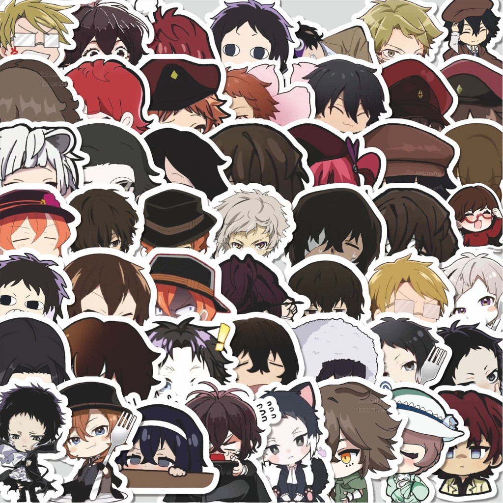

Stiker Cutting Pack Stiker Manga Bungo Stray Dogs Series 1 Isi 100Pcs Series Aesthetic Lucu Keren Untuk Koper Bahan Vynil
