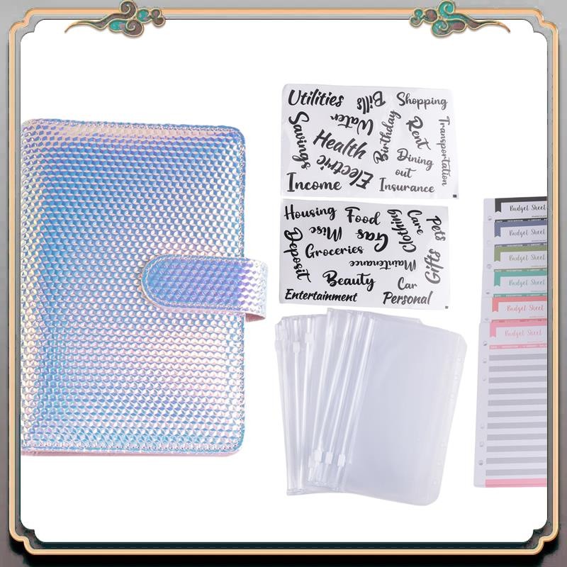 

Durable A6 Money Budget Ring Binder,Cash Stuffing Budget Wallet Planner Binder With Cash Envelope, Money Folder Wallet Organiser