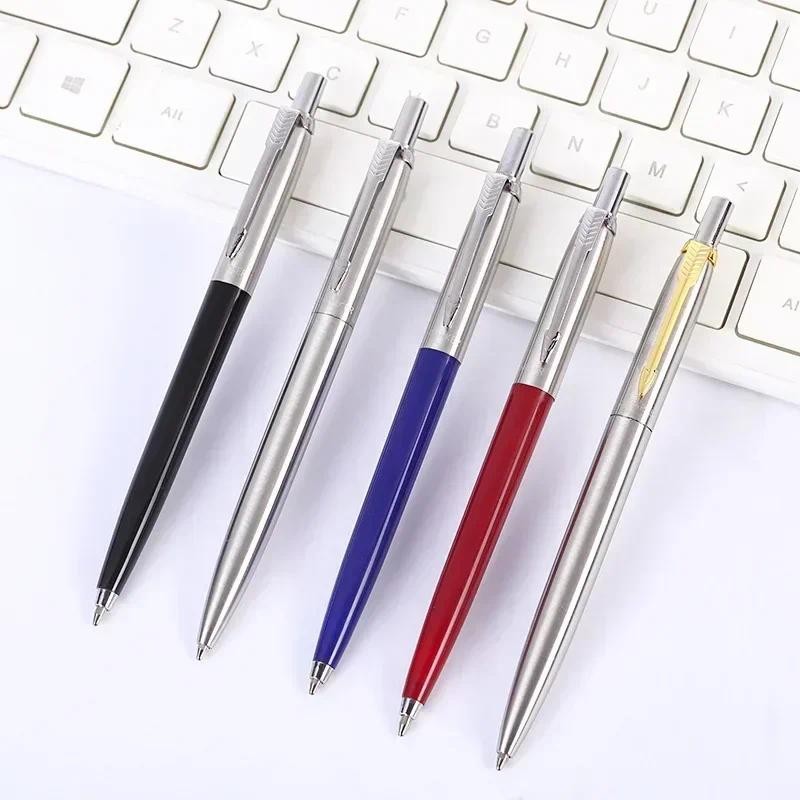 

Metal Ballpoint Pen Press Style Commercial Gift Pens For School Office Core Automatic Ball Pen Writing Supplies