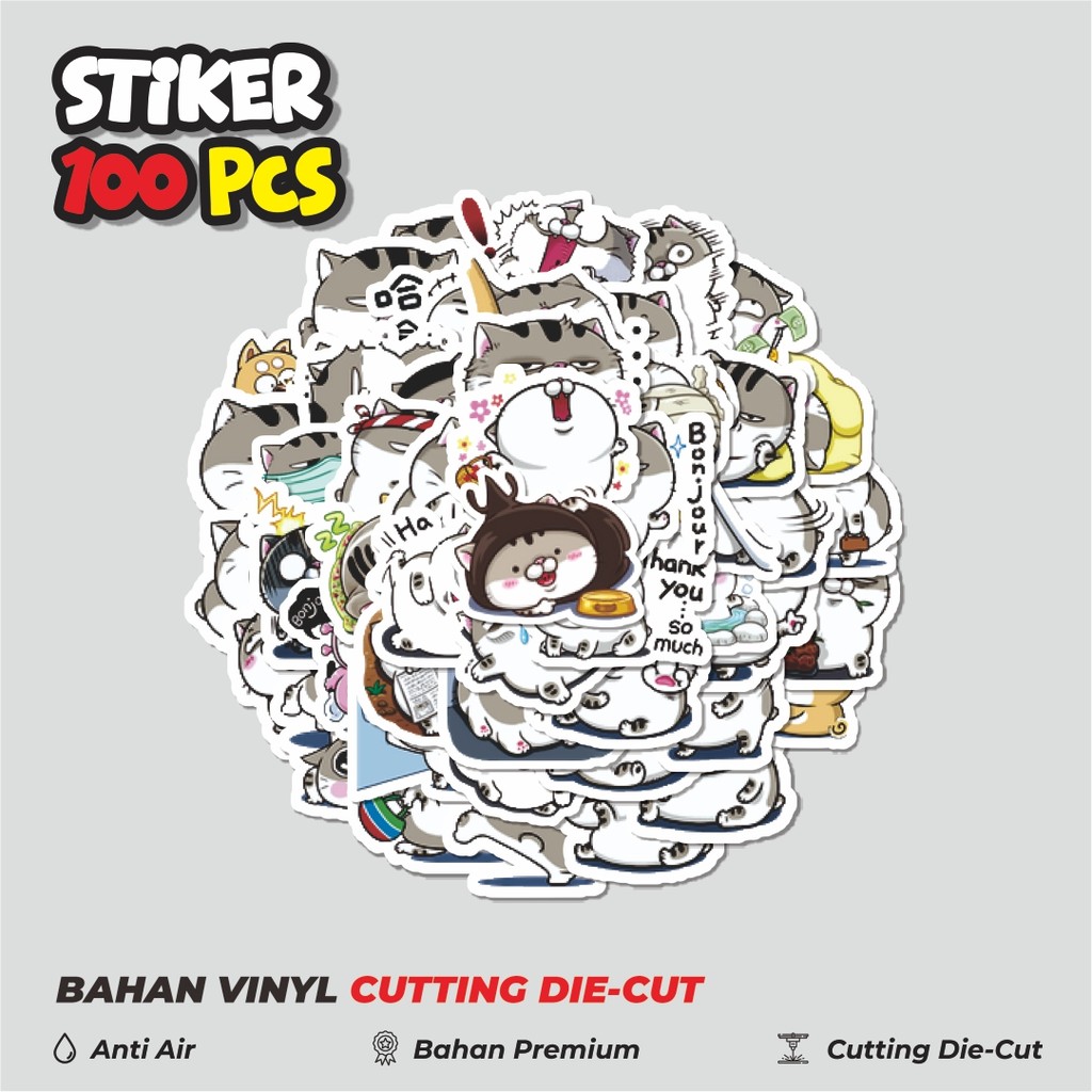 

Terbaru! 50 pcs Stiker Kawaii Kittens Cats Pets [Kucing Peliharaan Lucu] Dekorasi Lucu Kreatif untuk Notebook, Skateboard, HP