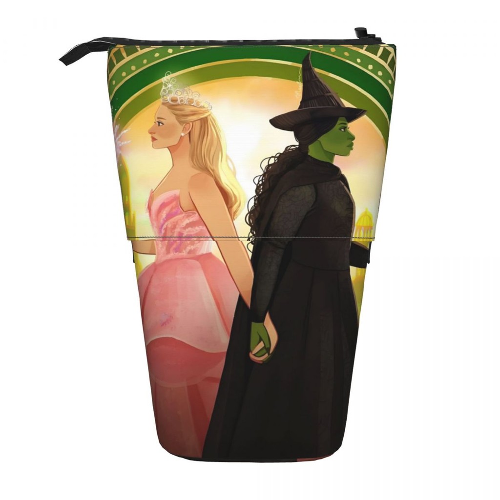 

Custom Cute W-Wickeds Pencil Case for Girls Boys Glinda Elegant Good Witch Large Capacity Pen Bag Box Stationery