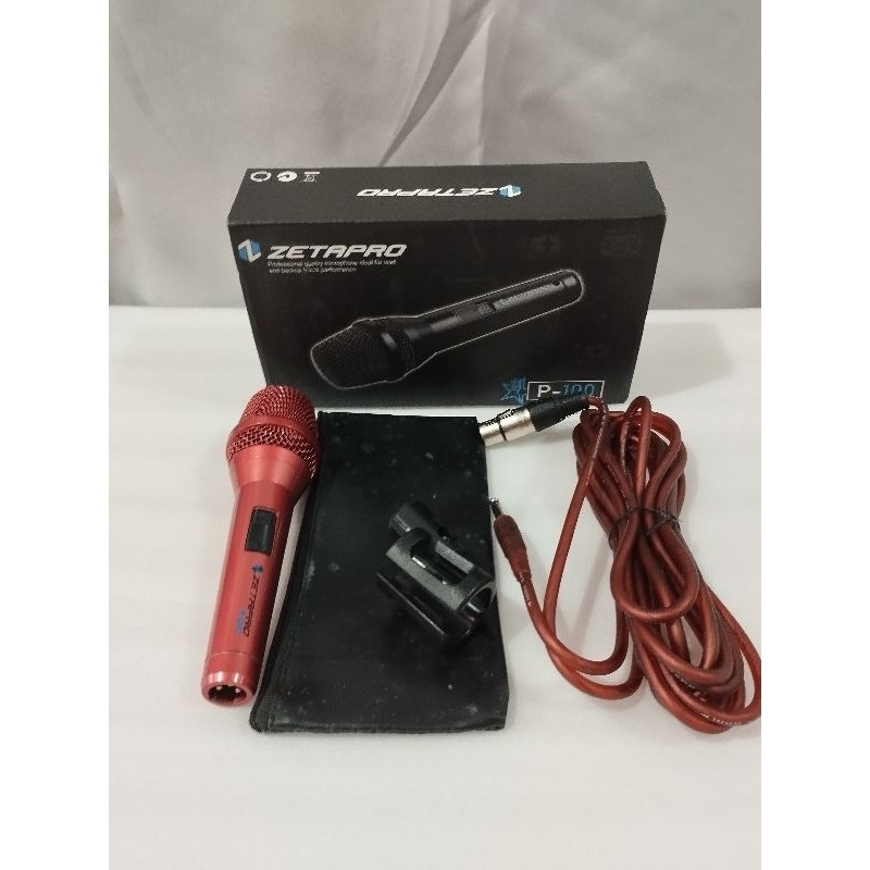 Mic Kabel Zetapro P100 / P 100 Original Microphone Mic Cable zetapro