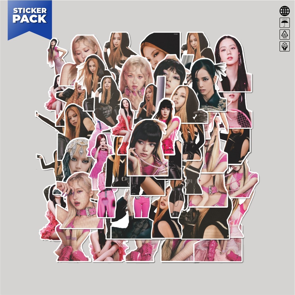 

[100PCS]Stiker Pack Stiker Black Pink Album Born Pink Aesthetic Vinyl Anti Air Dekorasi Sticker Laptop Buku Journal Koper Helm Casing HP Gitar Helm Skateboard