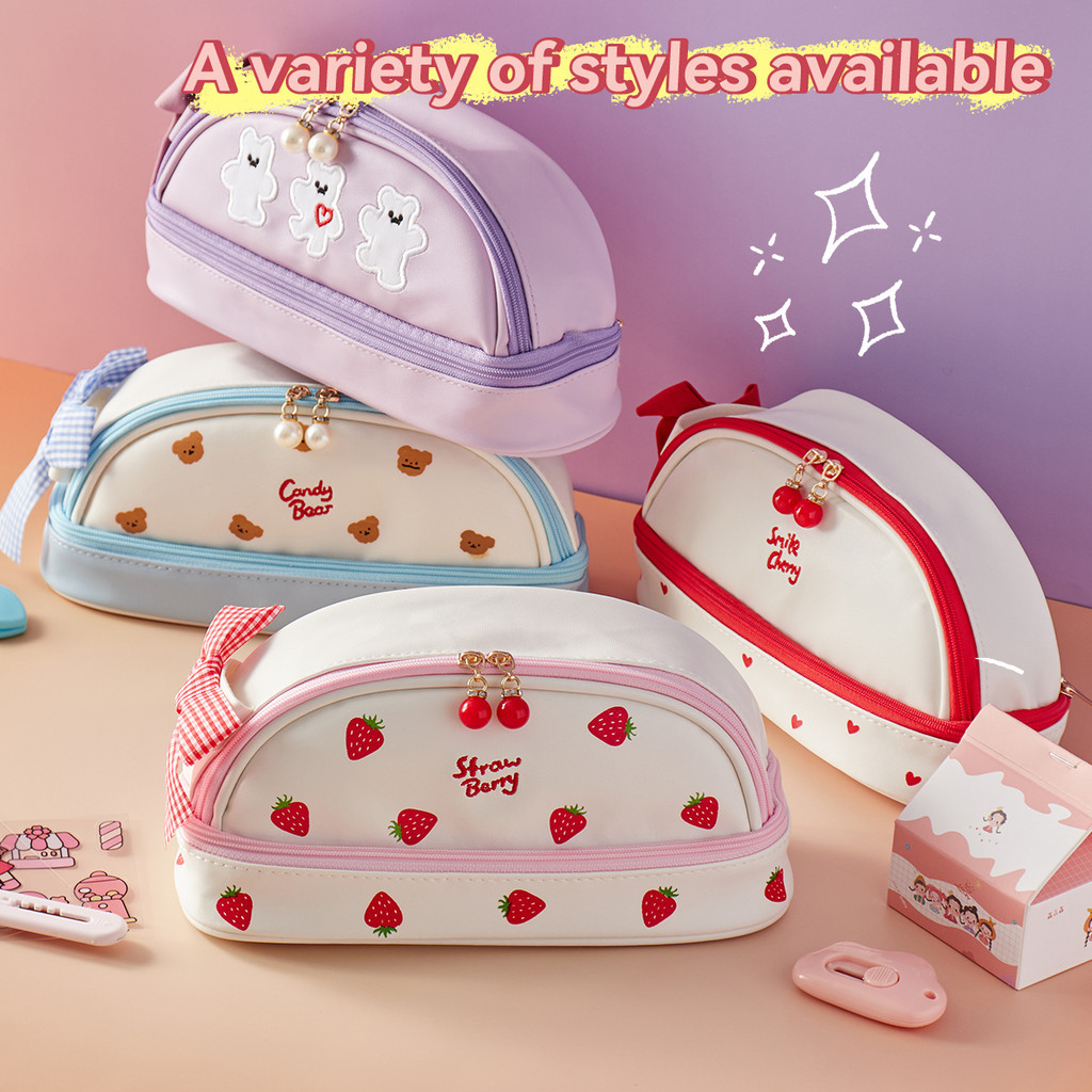 

Tas Pensil 2 Lapis Motif Polkadot Lucu Kapasitas Besar Untuk Pelajar