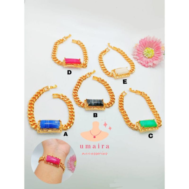 Gelang Tangan Wanita - Gelang Rantai Wanita - Gelang Rantai Titanium Anti Karat Anti Luntur