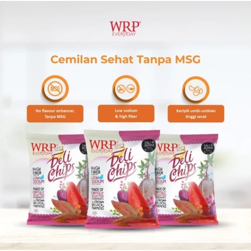 

WRP Delichips Salt & Papper 40gr | Cemilan Umbi Umbian