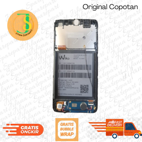 Wiko Tommy 3 W K600 LCD+Dudukan Lcd+Buzzer Speaker Original Copotan