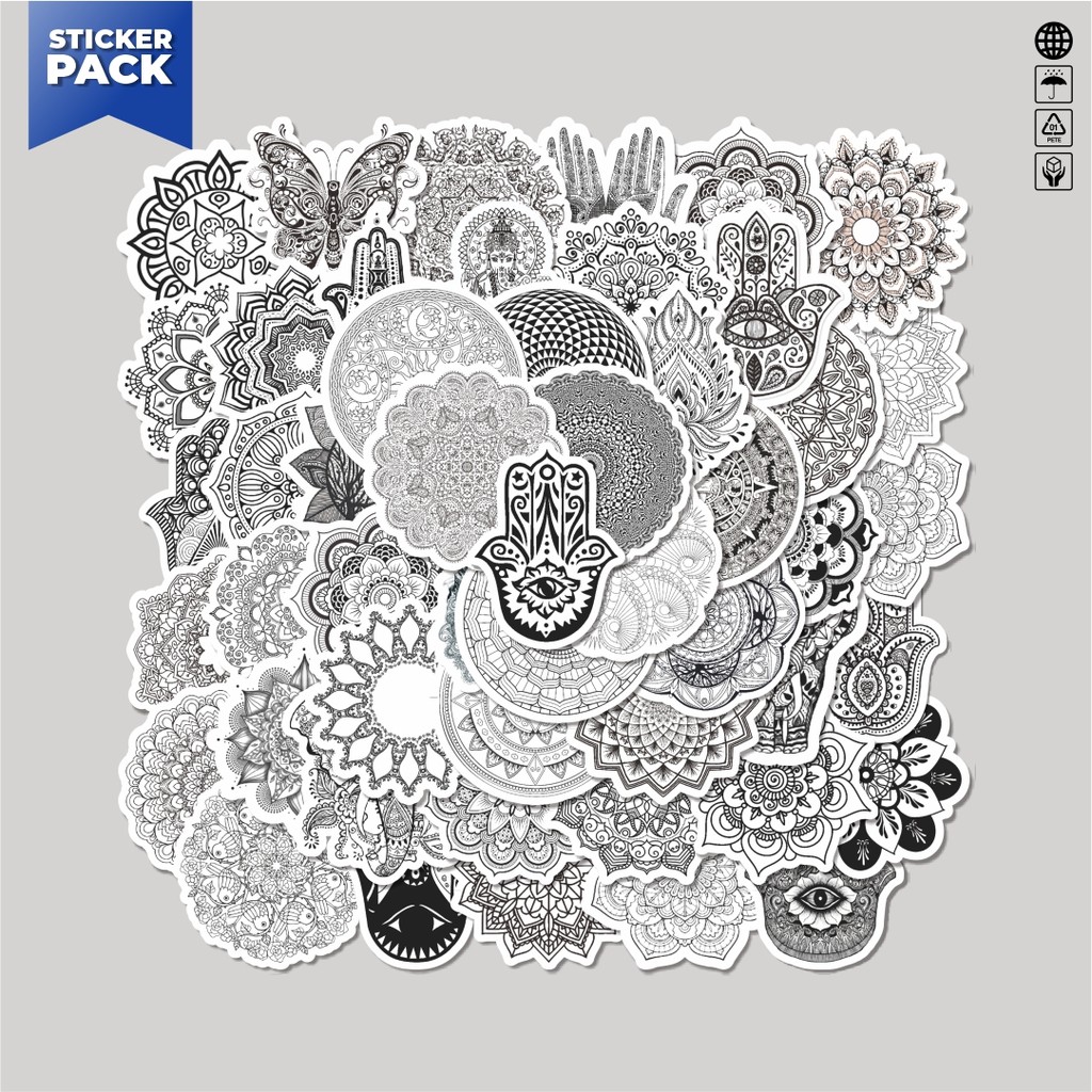 

[100PCS]Stiker Pack Stiker Datura Art Aesthetic Vinyl Anti Air Dekorasi Sticker Laptop Buku Journal Koper Helm Casing HP Gitar Helm Skateboard