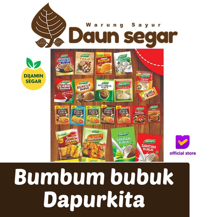

Bumbum Bubuk Dapur Kita Sachet jiten bubuk pala bubuk kunyit bawang putih cabe bubuk kencur ketumbar terasi santan rempah rempah bumbum dapur bahan masakan daun segar