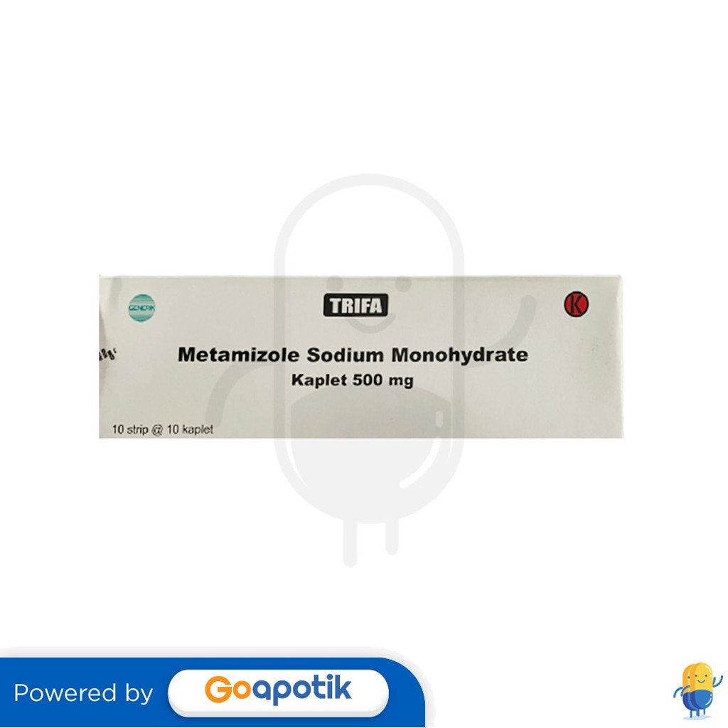 Metamizole Sodium Monohydrate Trifa 500 Mg Box 100 Kaplet