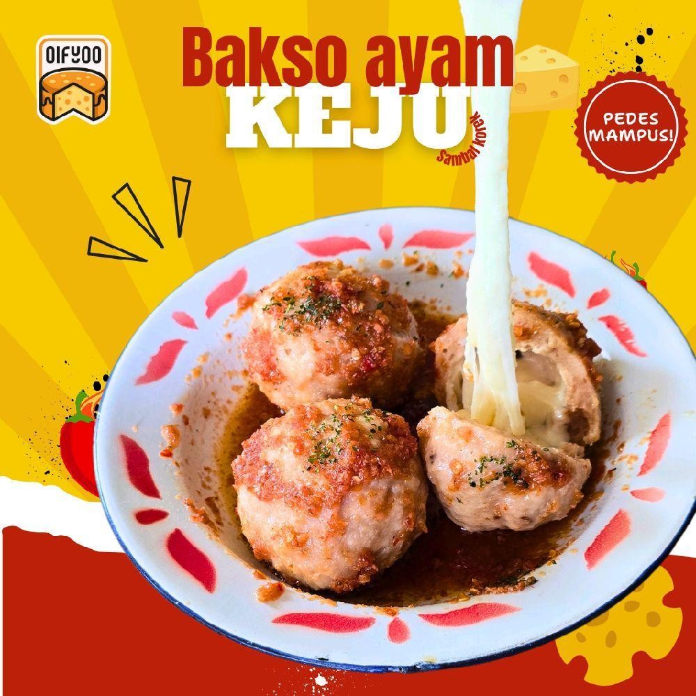 

Bakso Ayam Keju Mozzarella Sambal Korek Oifyoo