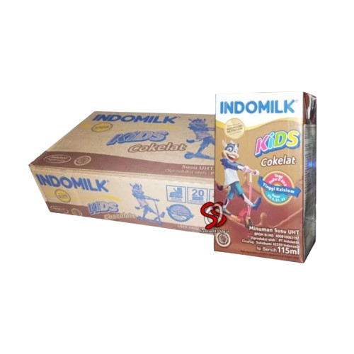 [Karton] Indomilk Kids Susu UHT INDOMILK Susu [115ml x 40 Pcs] 1 Karton Dus