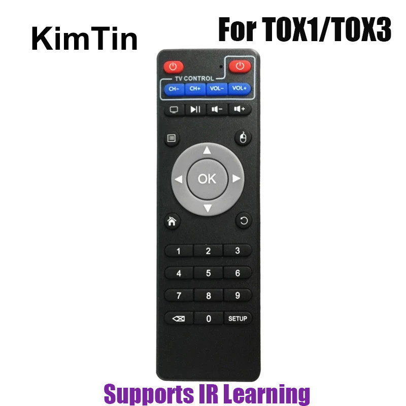 Remote Control For TOX3 Amlogic S905X4 Smart TV BOX, TOX1 Android 11 Set Top Box  Wireless IR contor