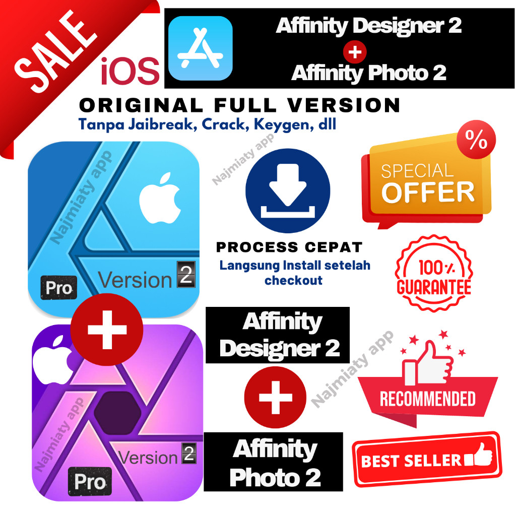 Paket iPad Affinity Designer 2 + Affinity Photo 2