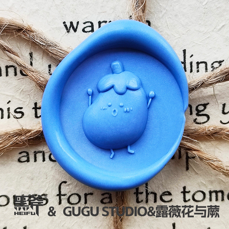 

New 20mm Wax Seal Stamp Brass Head Vegetable Series Embossed 3d Fire Paint Seal Toy DIY Scrapbook Envelope Sealing Mental Head