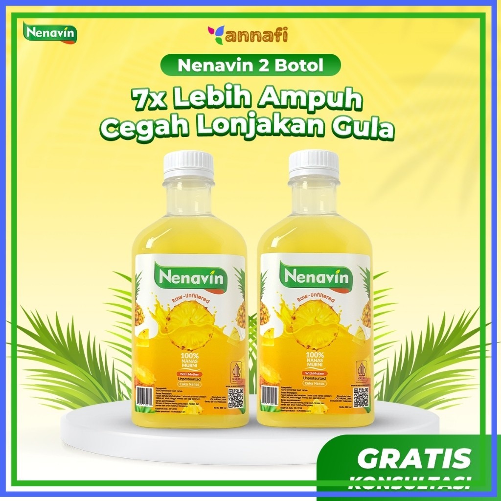 

Nenavin Official - Cuka Nanas 2 Botol - Solusi Alami Untuk Hidup Sehat Atasi Diabetes