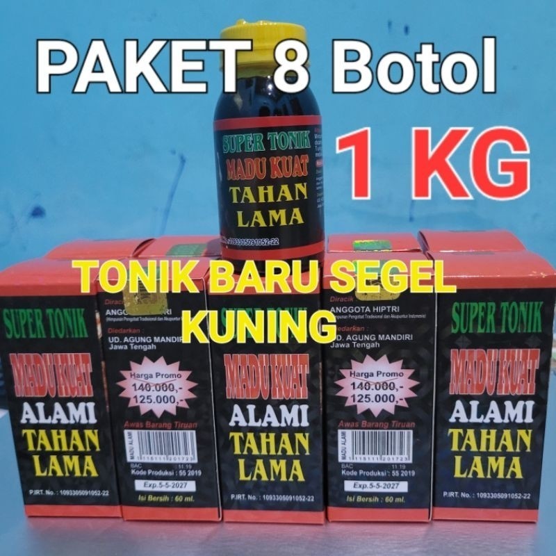 

Best Promo Murah!!! MADU TONIK BARU //PAKET 8 BOTOL//SEGEL KUNING BY HerbalStore74