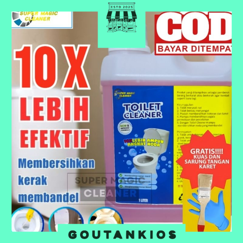 SUPER MAGIC CLEANER PEMBERSIH KERAK KAMAR MANDI SERBAGUNA 10X LEBIH AMPUH MULTIFUNGSI SERBAGUNA Pemb