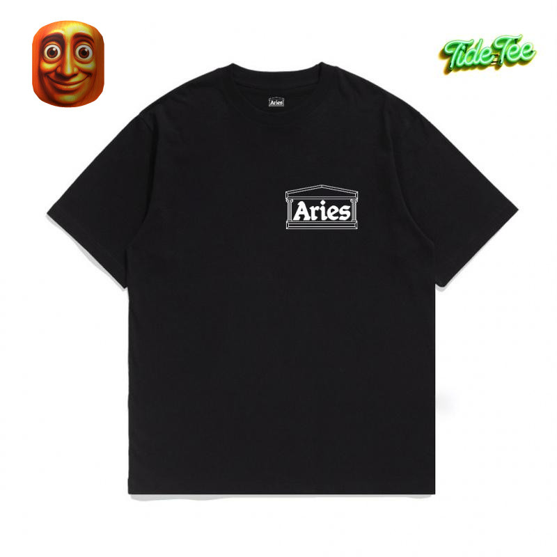 Fashion Reguler Fi Kaos bermotif DTF Aries Arise Tshirt Temple Black Premium Katun 24s Unisex Tee La